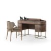 Aria Desk - walnut crotch- Planum Furniture